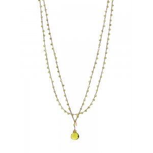 Collana uncinetto con Chiusura Pietra Goccia